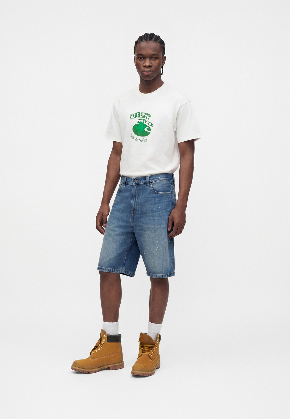 Carhartt WIP LANDON  - Джинсовые шорты - Синий