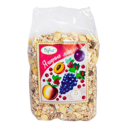 Мюсли зерновые Ягодные Bifrut 5 злаков 500 гр