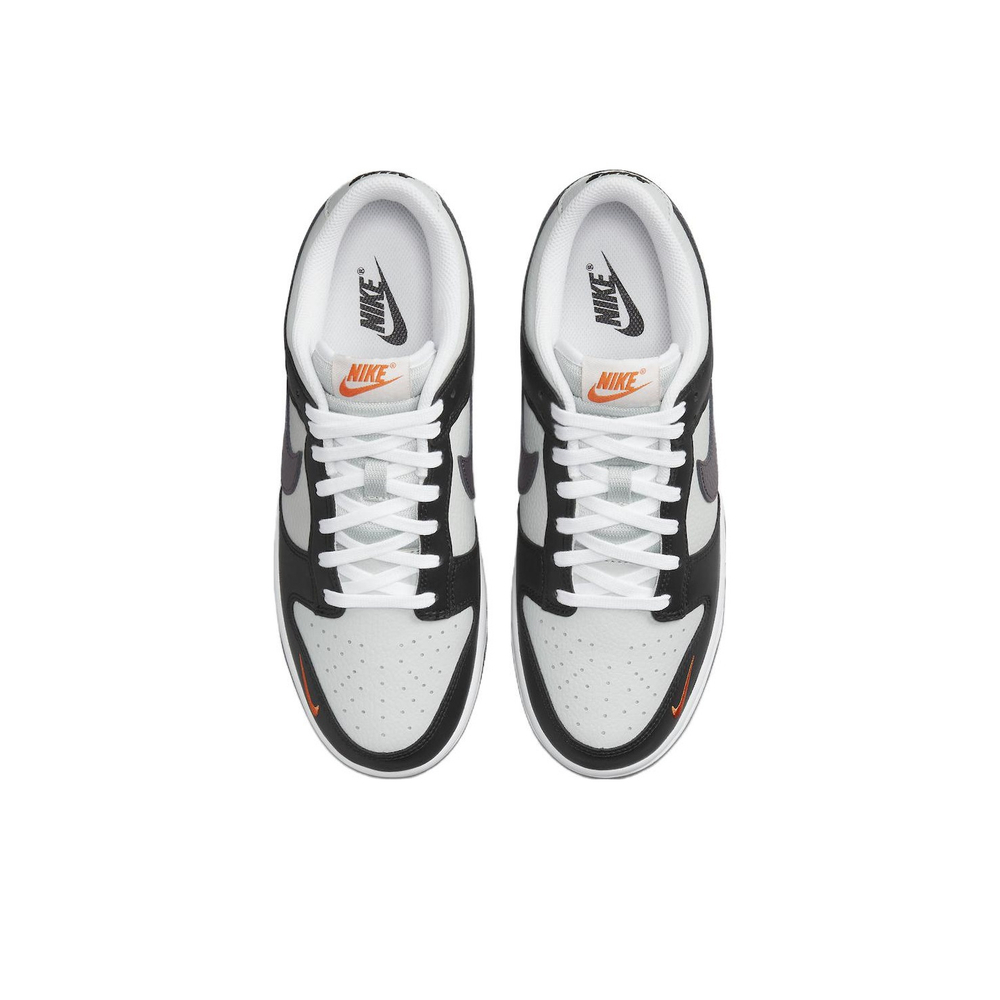 Кроссовки Nike Dunk Low Grey/Black/Orange Mini Swoosh