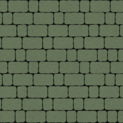 Тротуарная плитка Арена - Стандарт Зеленый, комплект из 2 видов плит