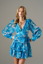 Платье мини "I said yes", бирюзовый