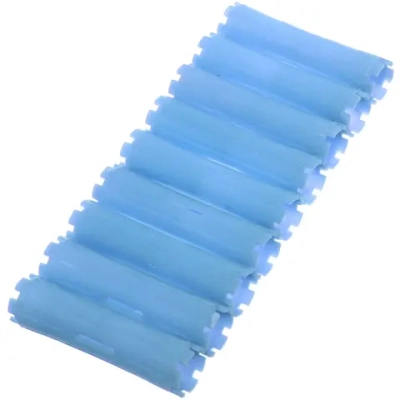 Бигуди пластмассовые-коклюшки 9шт «Styling», микс 6 цветов, d=2,2см (прозрачный пакет с подвесом), без резинки