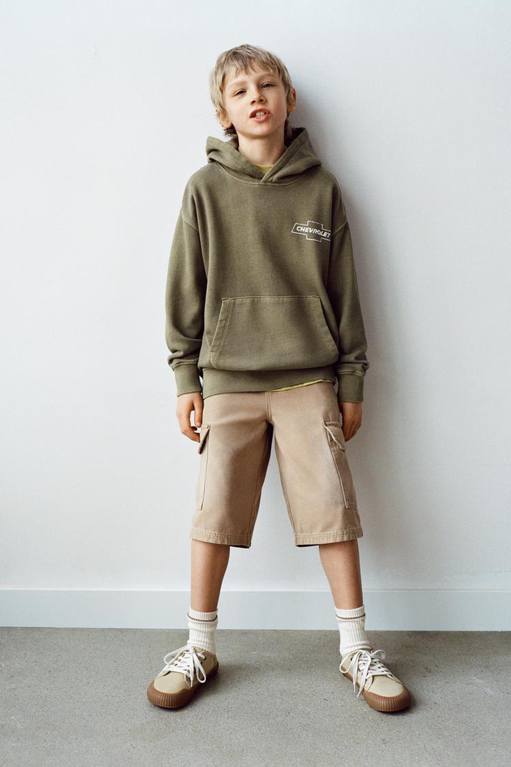 ZARA ШОРТЫ ИЗ ХОЛЩОВОЙ ТКАНИ, РЫЖЕВАТО-КОРИЧНЕВЫЙ