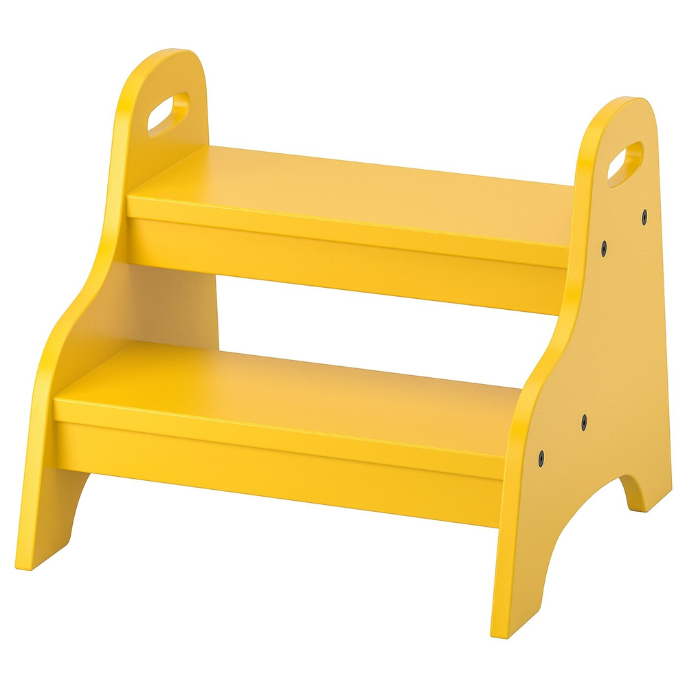 IKEA TROGEN  (ИКЕА ТРОГЕН)  -  Табурет детский, желтый, 40x38x33 см