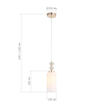 SL1402.253.01 Светильник подвесной ST-Luce Латунь/Прозрачный E14*1 40W ЭЛЕГРА