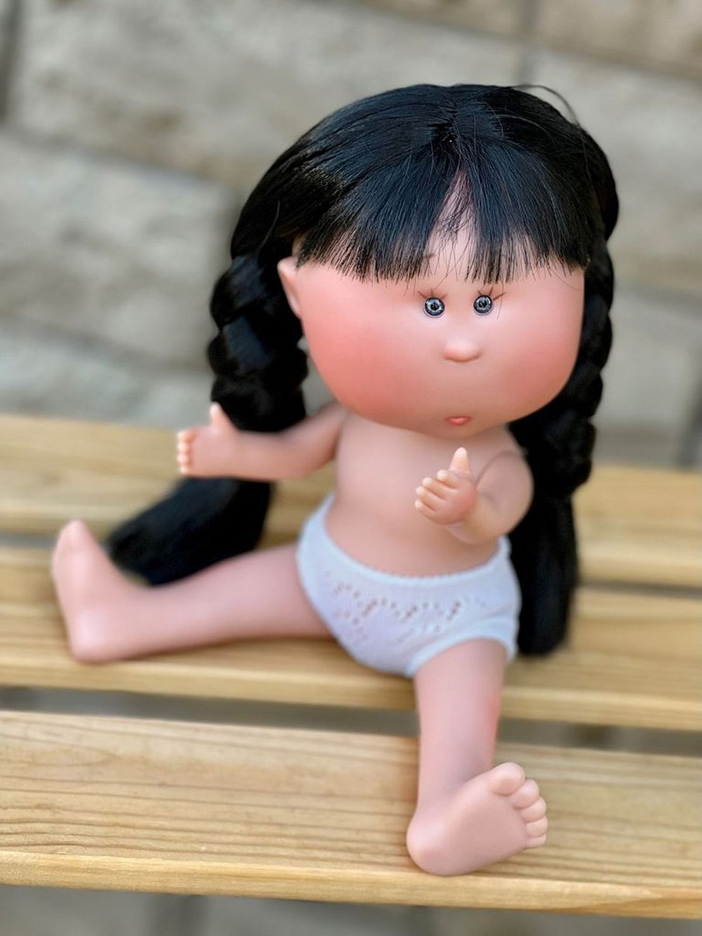 Кукла Nines виниловая 30см MIA BLACK без одежды (3000W36)