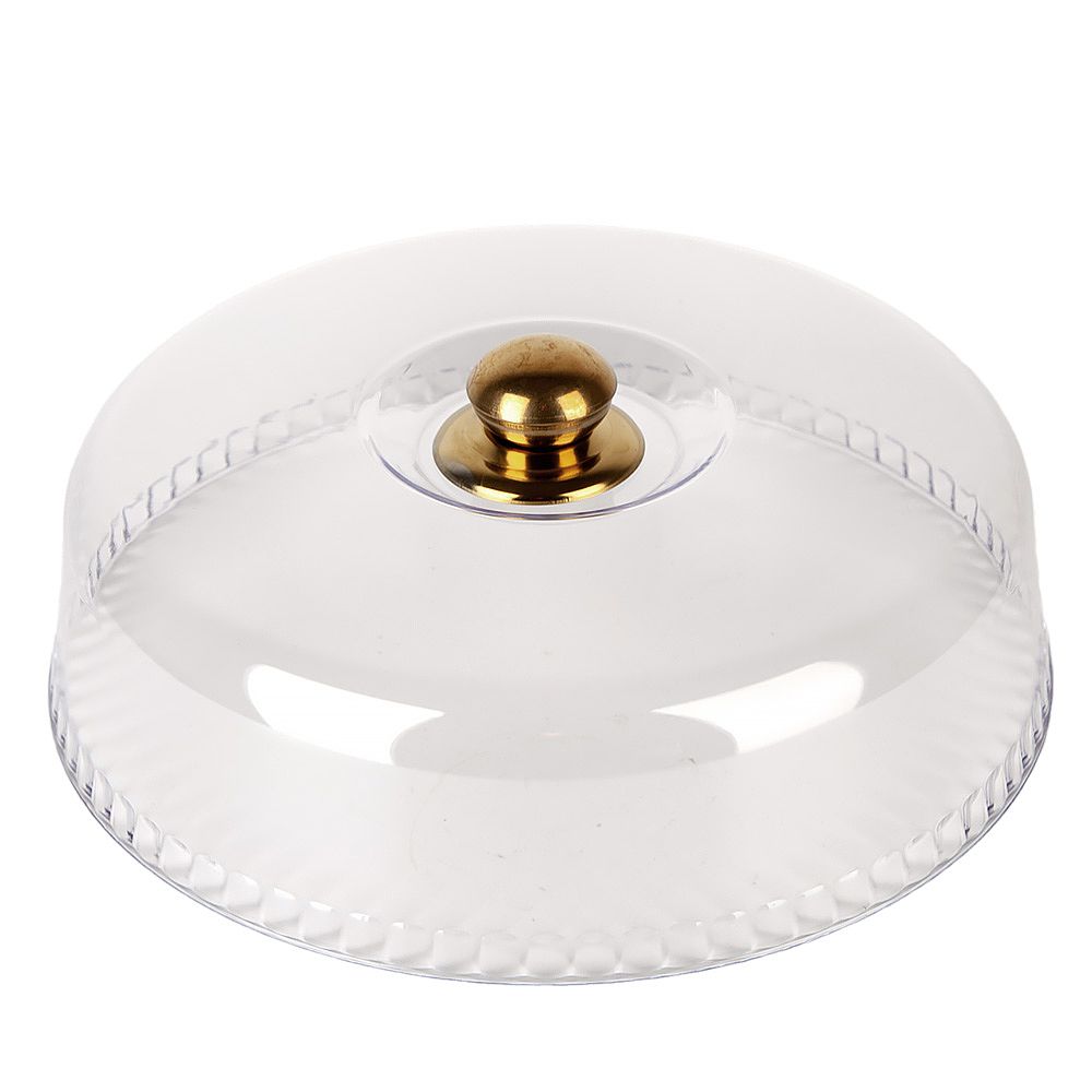 Крышка с ручкой d=28см (пластик,нерж.сталь) (упаковочный пакет)