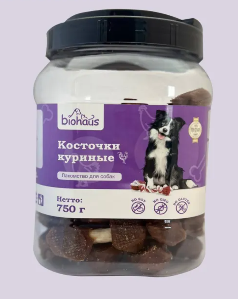 Biohaus лакомство для собак куриные косточки