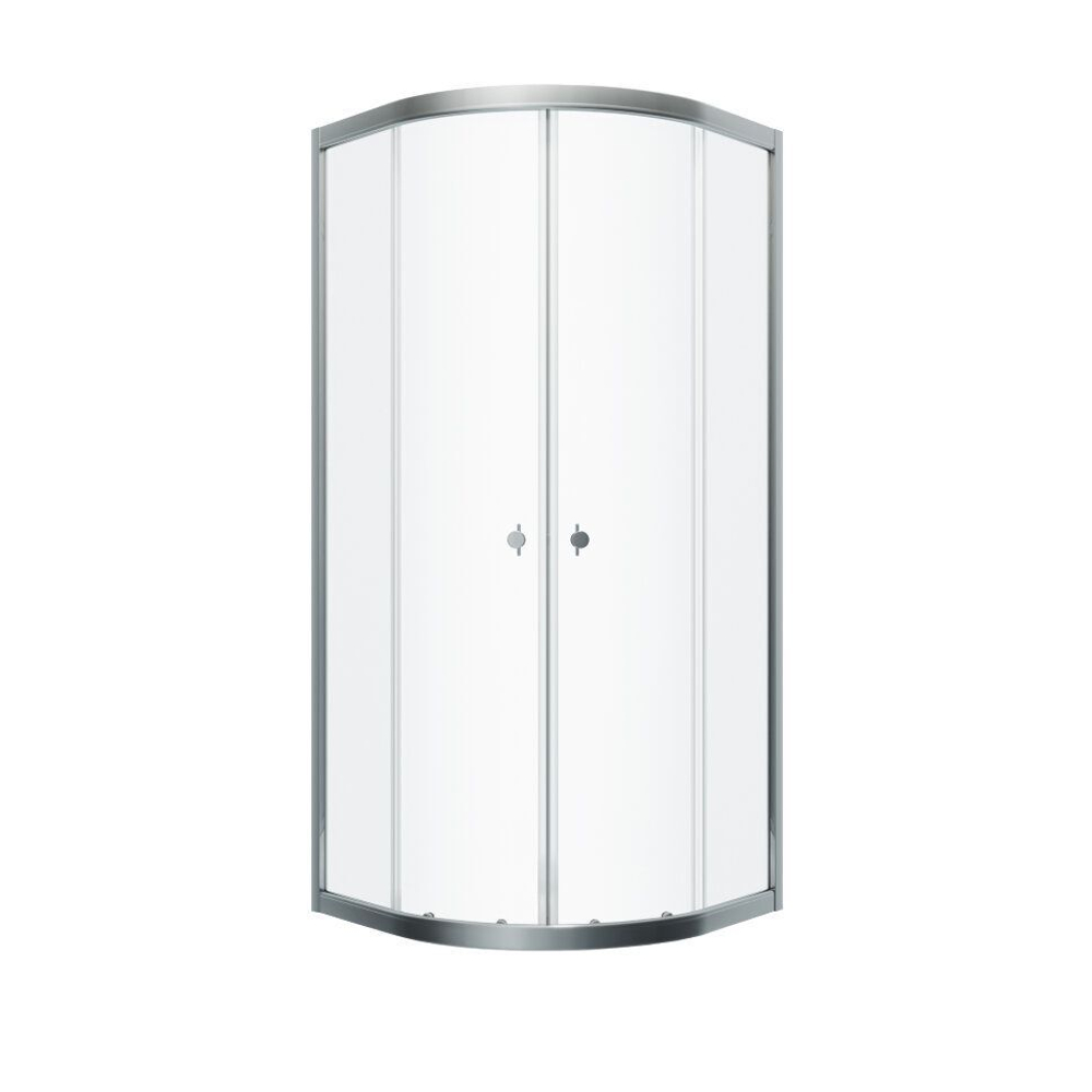 Душевая ширма DIONRIA (80х80) прозрачное стекло, профиль хром