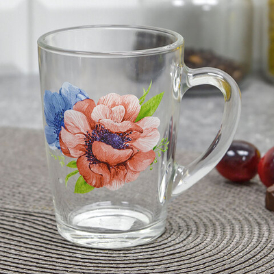 Кружка "Капучино" Анемоны 300мл