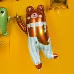 Шар (41''/104 см) Фигура, Мишка со звездочкой, 1 шт.