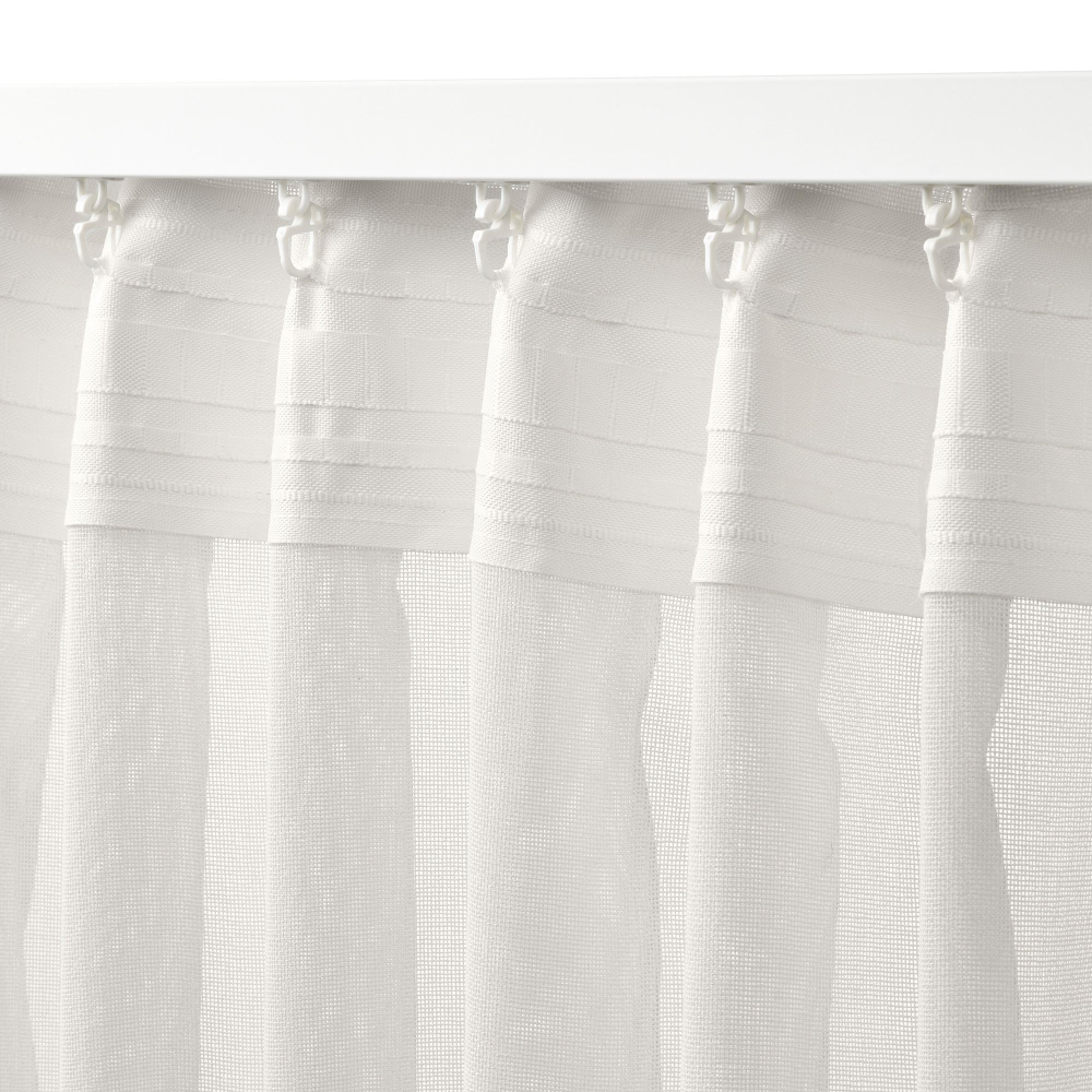 Штора IKEA ANGSFRYLE (АНГСФРАЙЛ), Белый, 300х250 см