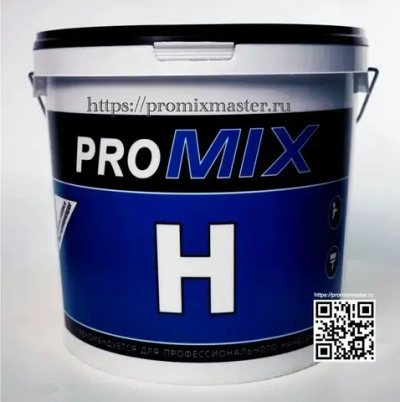 Толстослойная выравнивающая шпатлевка PROMIX H готовая для стен и потолков, 18 кг