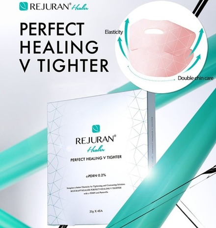 REJURAN Омолаживающая Тканевая лифтинг-маска для лица и шеи HEALER PERFECT HEALING V TIGHTER MASK (20GR)