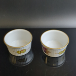 Набор из 6 жаропрочных рамекинов (формочек для духовки), Англия, Royal Worcester, рифлёные стенки, рисунок, винтаж времен СССР