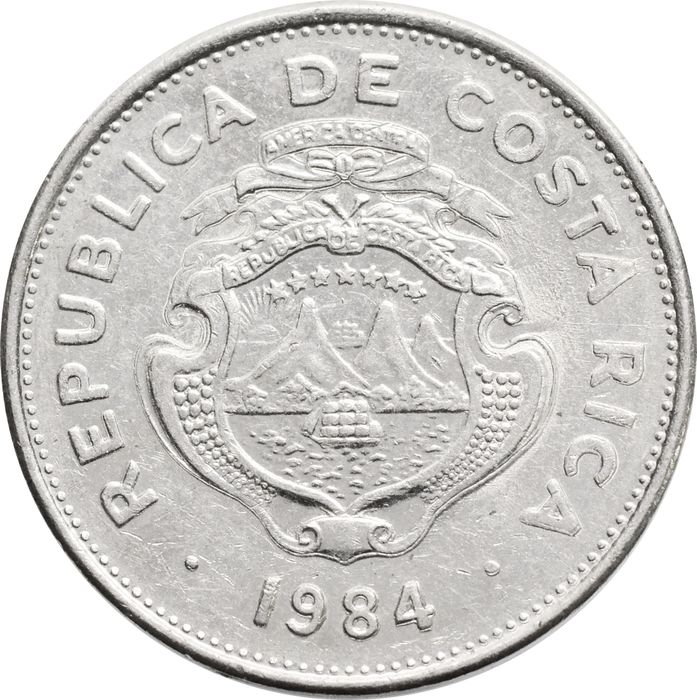1 колон 1984 Коста-Рика XF
