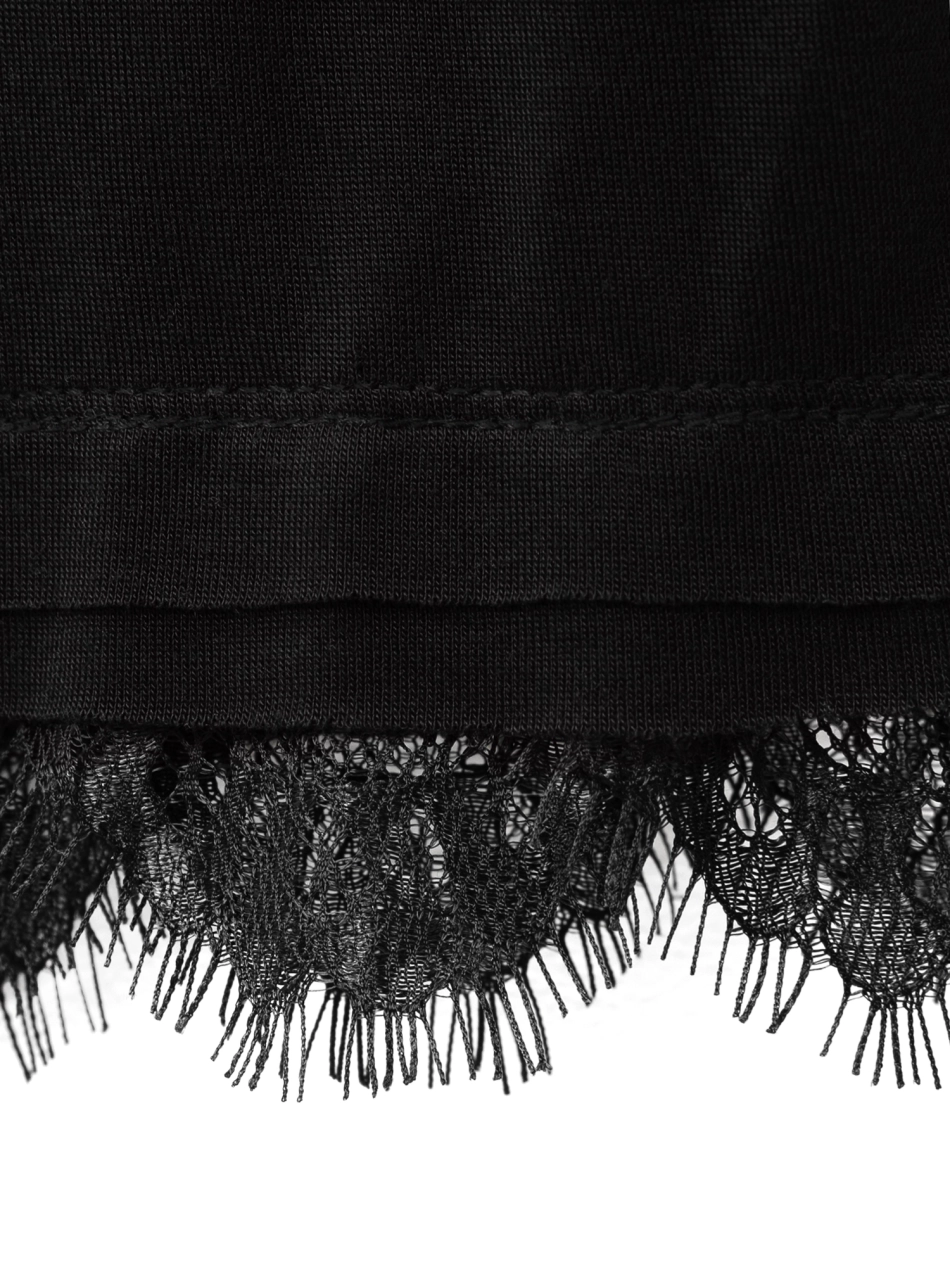 Лонгслив с кружевом