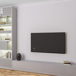 Панель стеновая МДФ 3D Breeze BR01 Белая 160х2750 мм