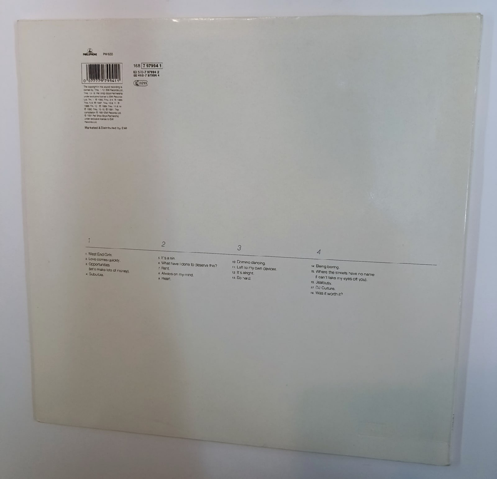 Pet Shop Boys Discography (The Complete Singles Collection) (EU 1991)