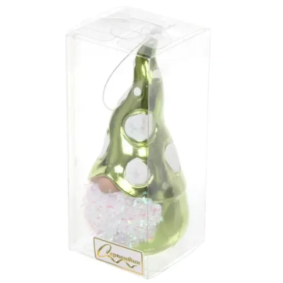 Елочная игрушка «Новогодний лесовичок» 5,5*6*12,5 см, зеленый