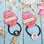 Резинка для волос 1шт «Кокетка - Aks Bambina», роза, микс 2 цвета, d-5см