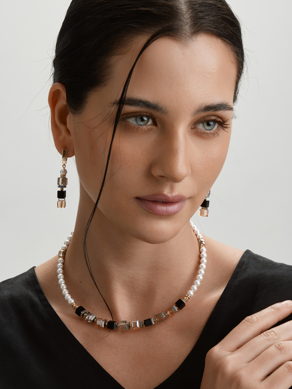 91003665 Серьги Selena Pearls