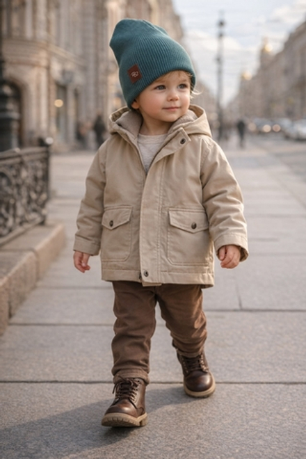 Шапка детская двухслойная Полынь