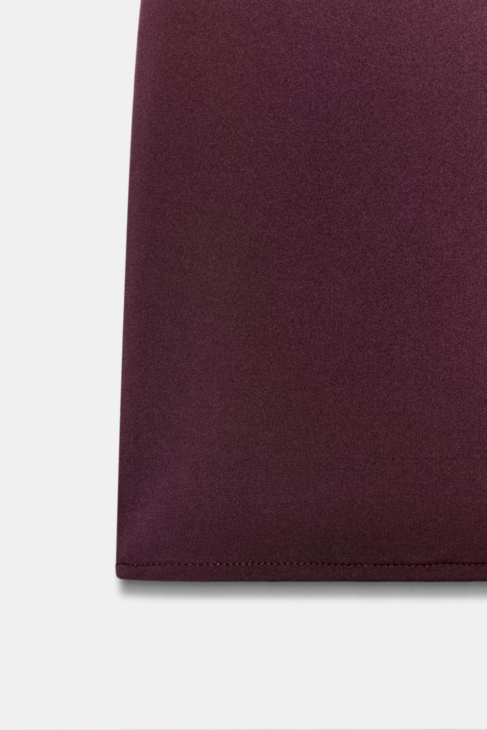 ZARA ПЛАТЬЕ МИДИ АСИММЕТРИЧНОГО КРОЯ, БУРГУНДИ