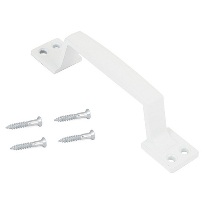 Ручка скобка Д-град РС  80.01 прямая белая