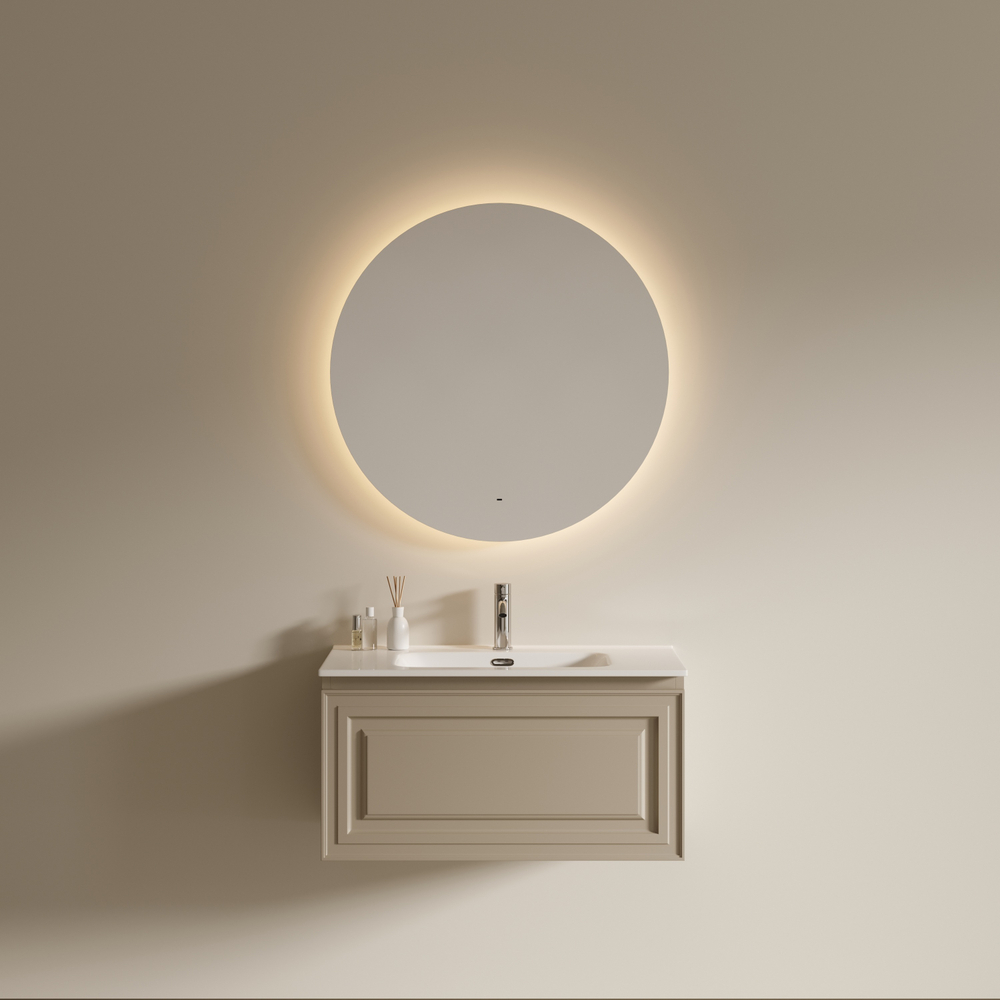 Зеркало для ванной комнаты SANCOS Sfera 2.0 D800 led подсветка 2700K/4000K/5000K SF2.800