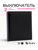 Выключатель одноклавишный внутренний с рамкой