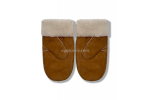 UGG Варежки Замшевые Женские Коричневые
