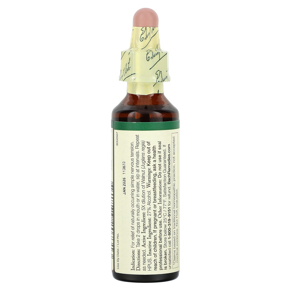 Bach, Original Flower Remedies, грецкий орех, 20 мл (0,7 жидк. унц.)