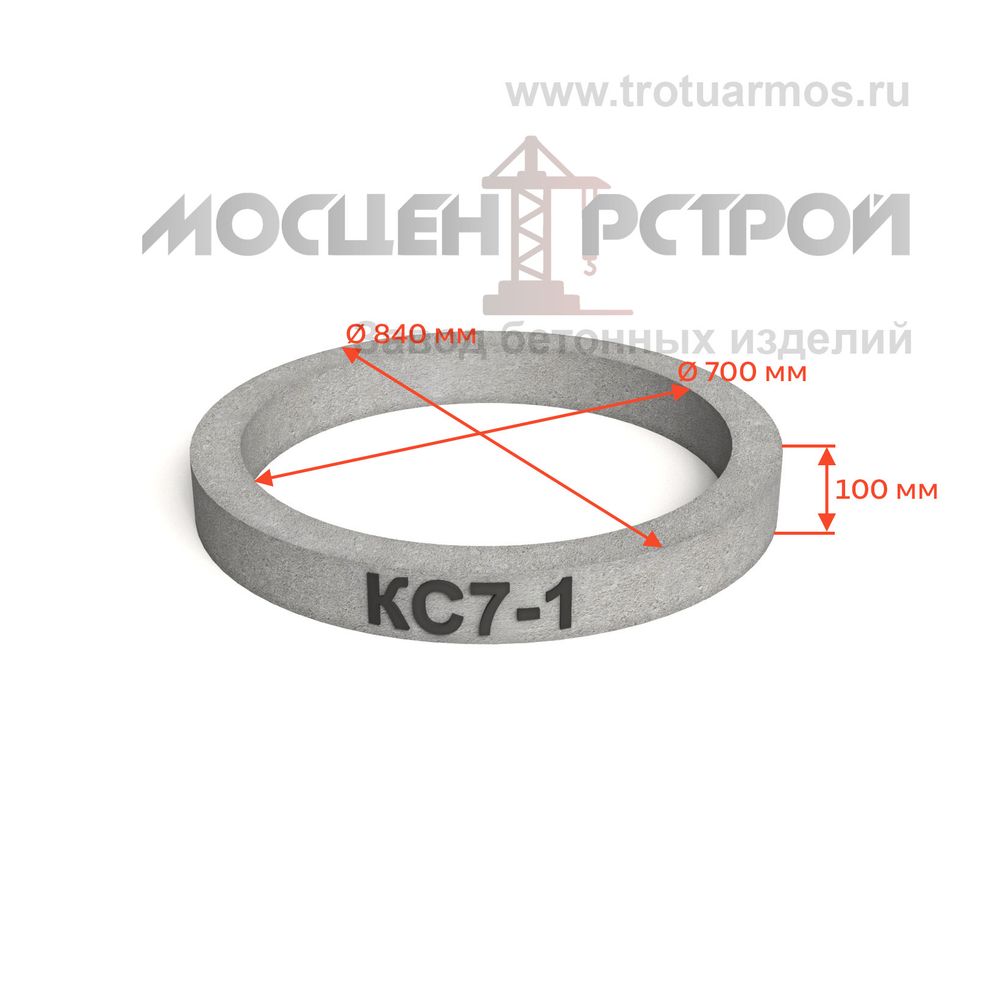 Кольцо доборное колодезное КС7-1