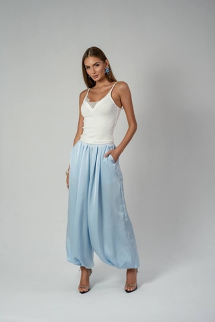 Брюки - аладины из вискозного шелка