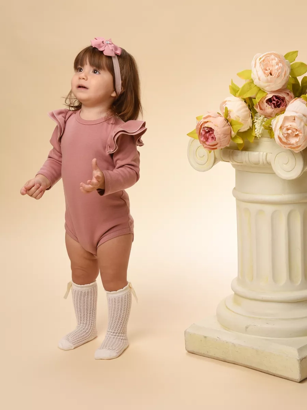 Боди с кружевной спинкой