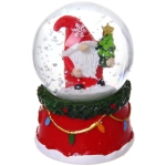 Сувенир новогодний «Снежный шар - Изящная сказка» d-4,5 см (подст.4,5*7см), микс