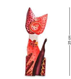Decor and Gift 99-059-02 Фигурка «Кошка» сред. 25 см (албезия, о.Бали)