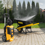 Моечная машина высокого давления R-180D, 2200 Вт, 180 бар, 380 л/ч, с барабаном Denzel