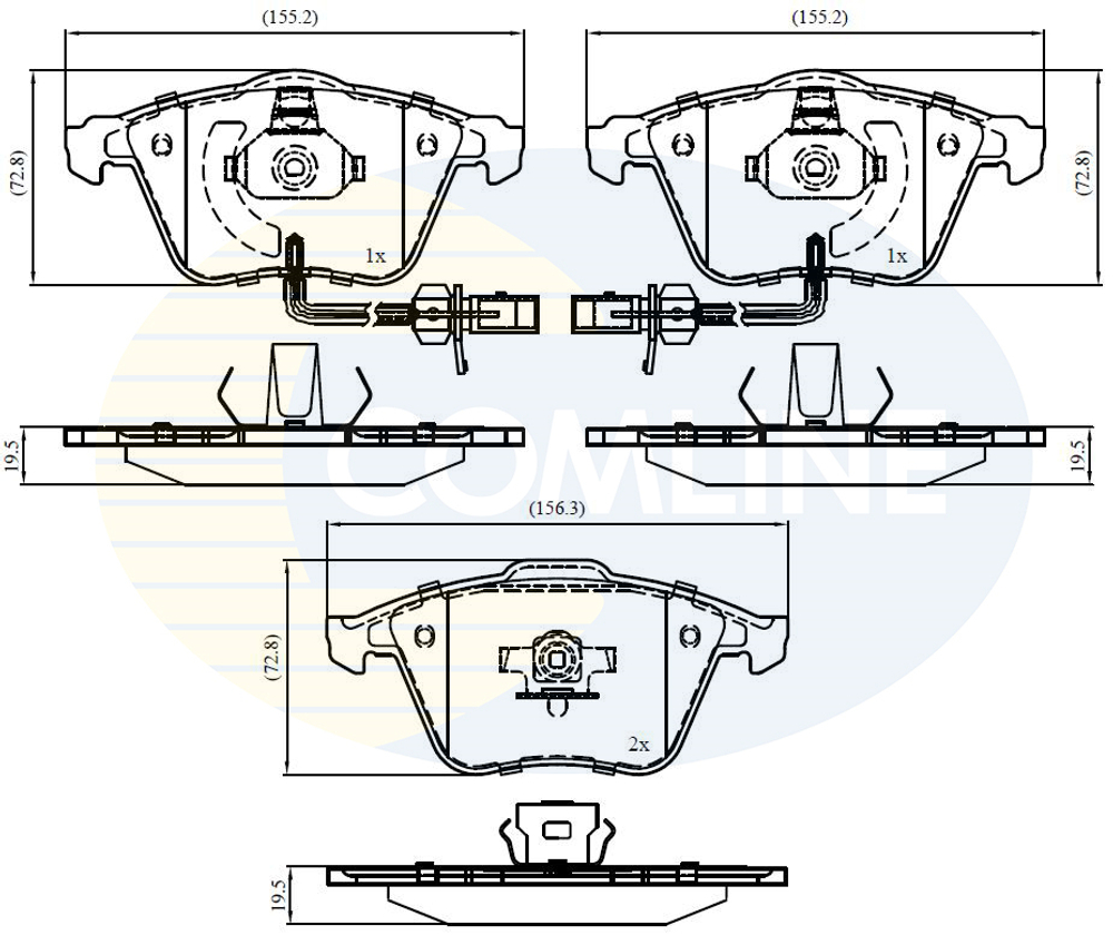COMLINE - CBP11753-CML - Brake Pad Set, disc brake