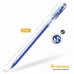 Ручка гелевая CROWN "Multi Jell", СИНЯЯ, узел 0,4 мм, линия письма 0,2 мм, MTJ-500