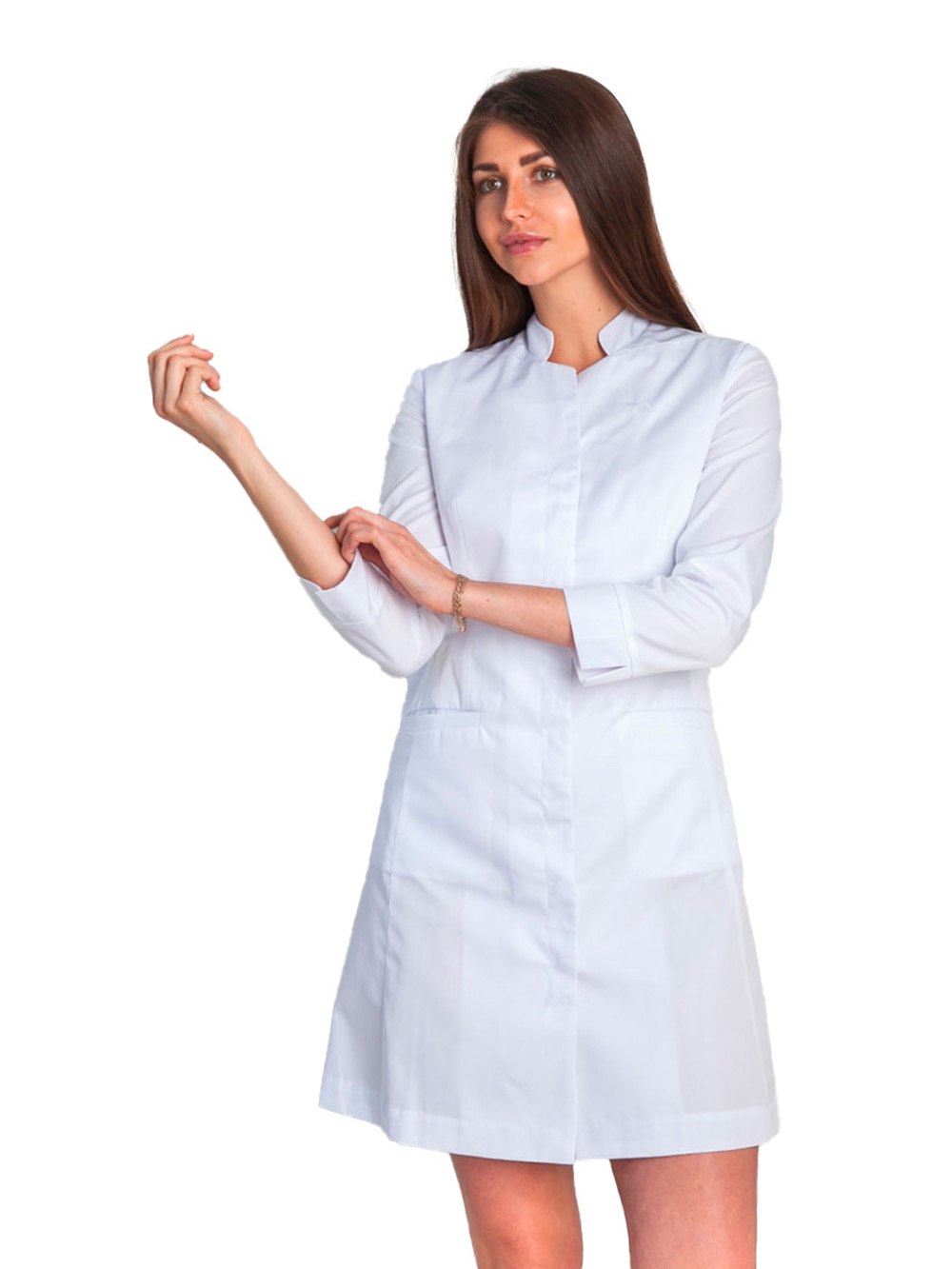 Халат медицинский женский White Wears WW215, белый, 46