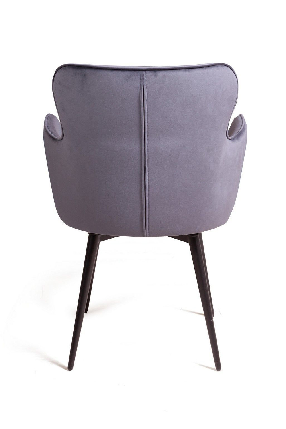 Стул c подлокотниками King, поворотный на 360 градусов, бархат серый 27