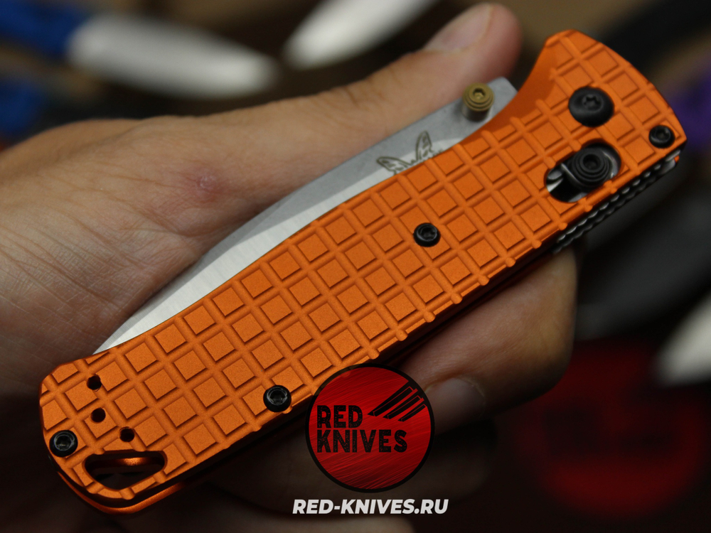 Нож Benchmade 535 Алюминий Frag A+++ - оранж рук., сатин клинок RK/Н60