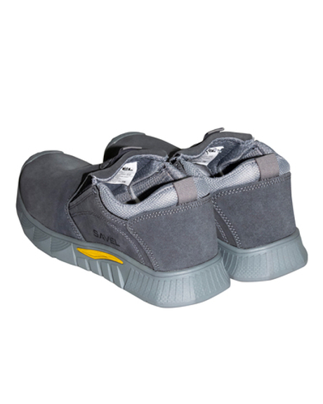 Полуботинки на резинке УНИВЕРСАЛ НИТРО, замша (серые), Нитрил