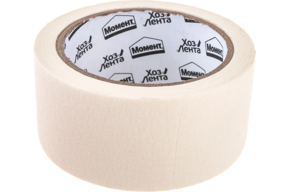 Лента клеящая хозяйственная Момент малярная, 48 мм х 25 м