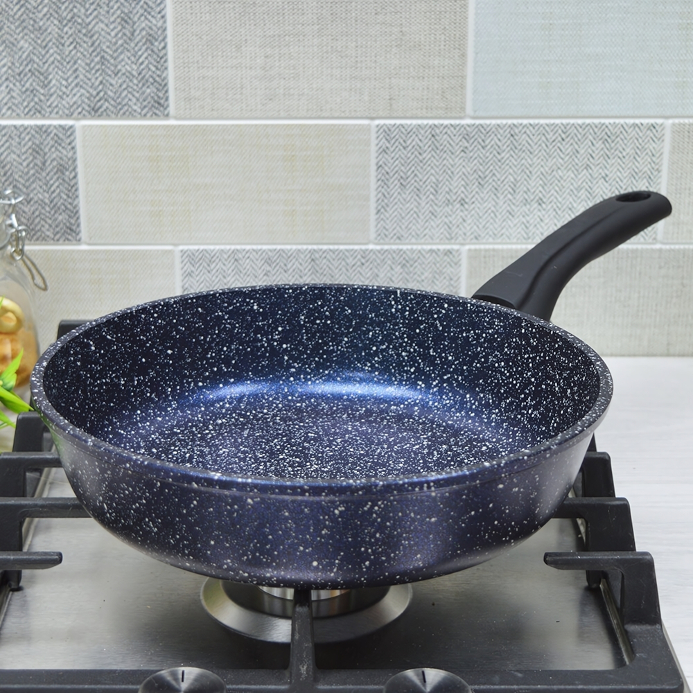 Сковорода 24см Сияние Blue с несъемной ручкой, с2451Bl