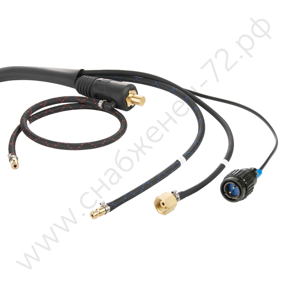 Горелка TIG TP 18 SUPER (ОКС 35-50, M16x1,5, б/р, 2-M PIN0201) 8м водяное охлаждение RLN1808