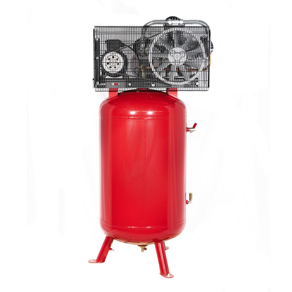 Компрессор ROSSVIK СБ4/Ф-270.LB75В, 950 л/мин, 10 бар, вертикальный 270 л, 380 В/5,5 кВт, красный