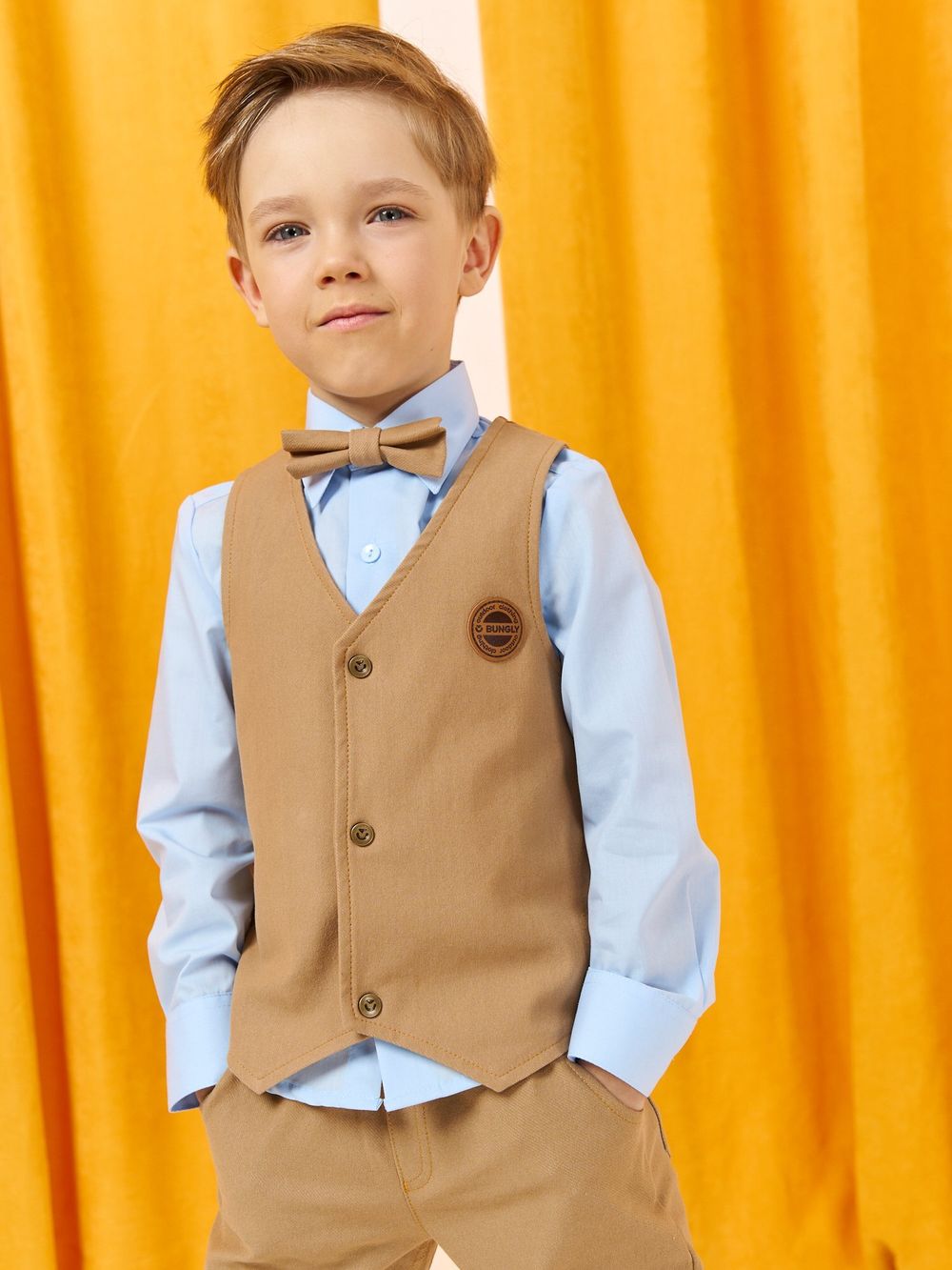 Жилет из джинскота "Миндаль"